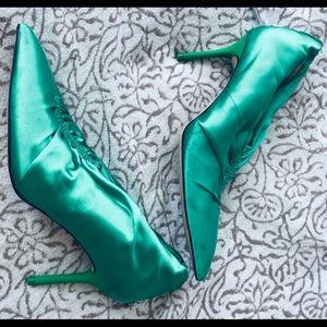 Zara, Green Pumps, Size 6, Eu 36.